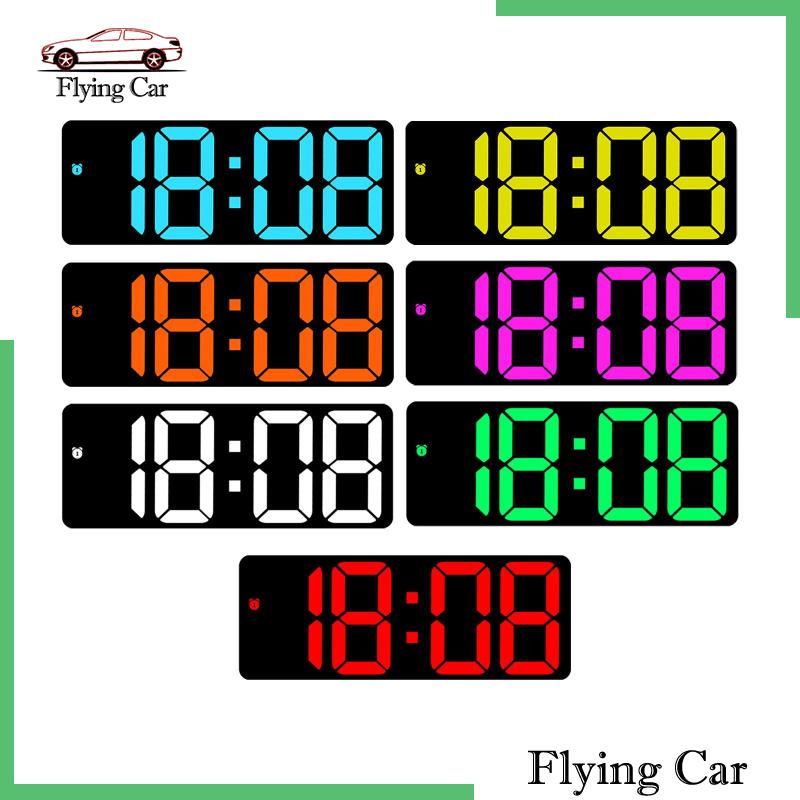 [Lzdjfmy2] Đồng Hồ Để Bàn Màu Xanh Dương Nhiệt Độ Trong Nhà / Văn Phòng