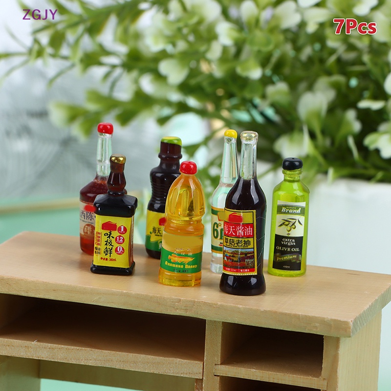 Bộ 7 Hũ Đựng Gia Vị 1: 12 Cho Nhà Búp Bê Mới