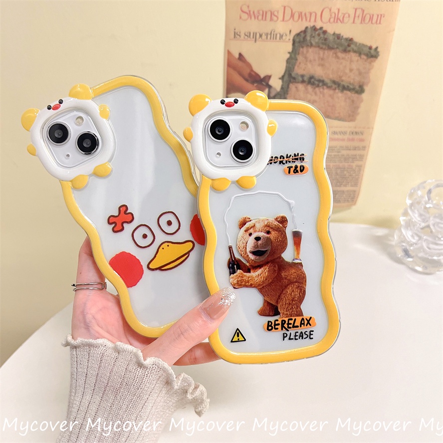 Ốp Điện Thoại Silicon Chống Sốc Họa Tiết Quái Vật Vui Nhộn Cho iPhone 11 12 13 14 Pro Max X Xr Xs 8 7 6 Plus SE 2020