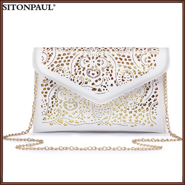 Túi Xách Dây Xích Dạng Bì Thư Thời Trang Cho Nữ