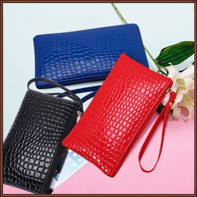 Ví Đựng Điện Thoại Màu Trơn Thời Trang Cho Nữ