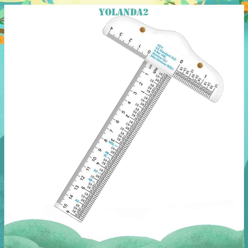 Thước Đo Hình Chữ T 6 Inch Bằng Acrylic Cao Cấp