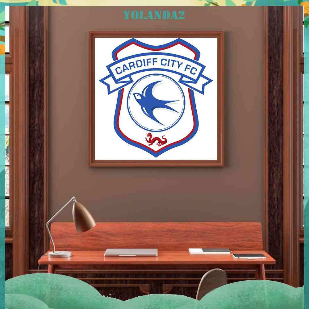 Tranh Đính Đá 5D Tự Làm Hình Câu Lạc Bộ Bóng Đá Thành Phố