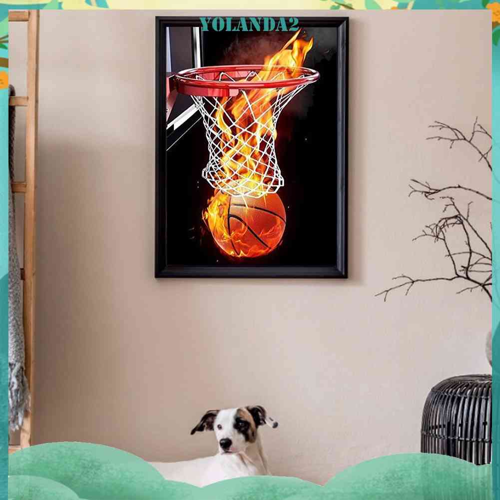 Tranh Đính Đá Kim Cương Toàn Bộ 5D DIY Hình Vẽ Lửa