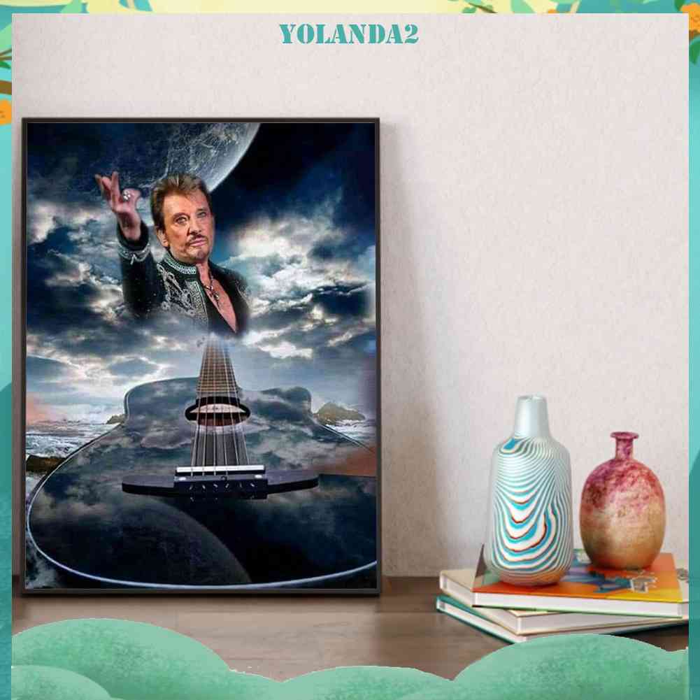 Bộ Tranh Đính Đá 5D Họa Tiết Ca Sĩ Độc Đáo DIY Dùng Trang Trí Nhà Cửa