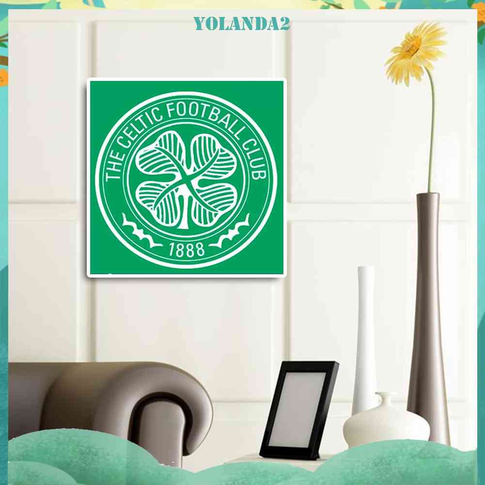 Bộ Tranh Đính Đá 5D Tự Làm Toàn Diện Họa Tiết Logo Bóng Đá Celtic