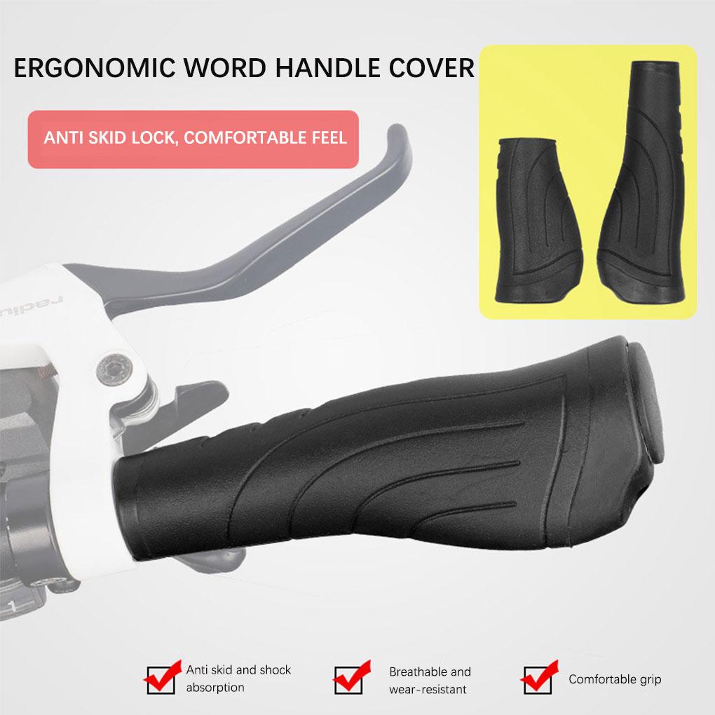 1 Cặp Tay Nắm Xe Đạp Bằng Hợp Kim Nhôm Chống Trượt Có Thể Tháo Rời Tiện Dụng