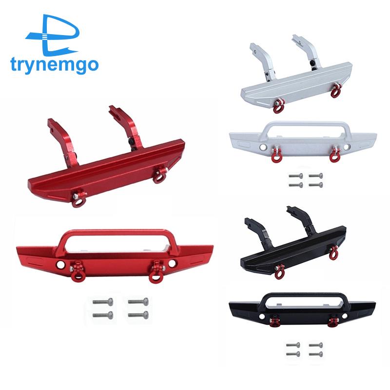 Bộ Cản Trước Và Sau Bằng Kim Loại Màu Đỏ Thay Thế Cho Xe Điều Khiển Từ Xa Traxxas TRX4M TRX-4M 1 / 18