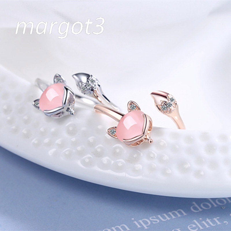 Nhẫn Mạ Bạc 925 Đính Đá Zircon Thời Trang Cho Nữ