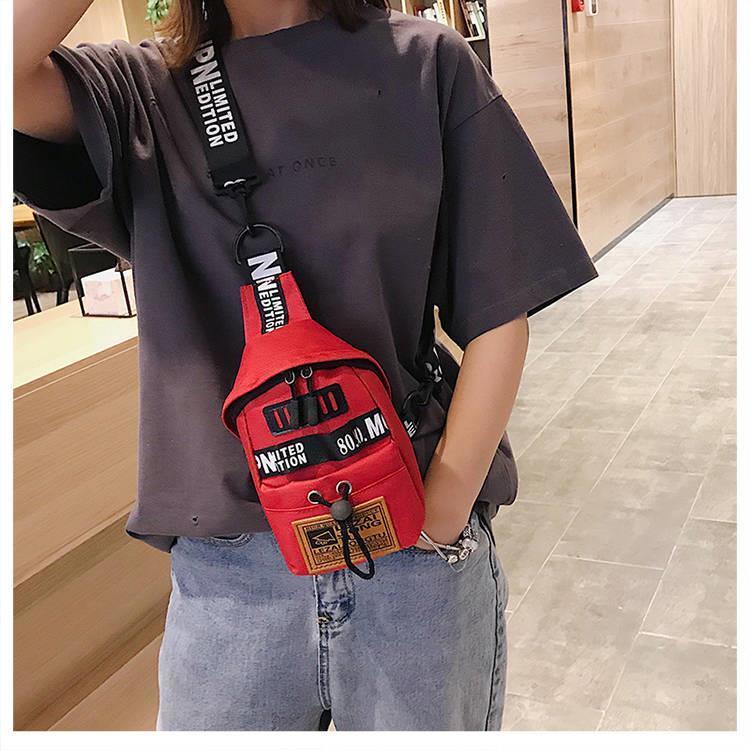 Túi Đeo Chéo Ngực Vải Oxford Nhỏ Gọn Nhẹ Đơn Giản Phiên Bản Hàn Quốc Mới