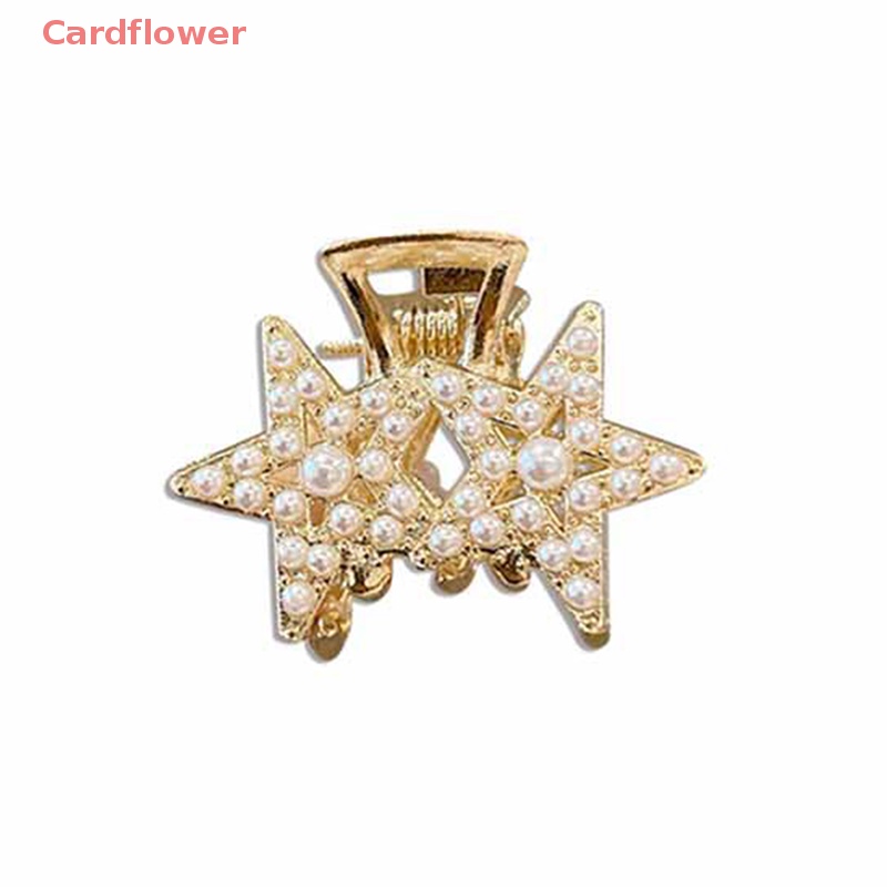 Kẹp Càng Cua Đính Đá Ngọc Trai Phong Cách Retro Cho Nữ