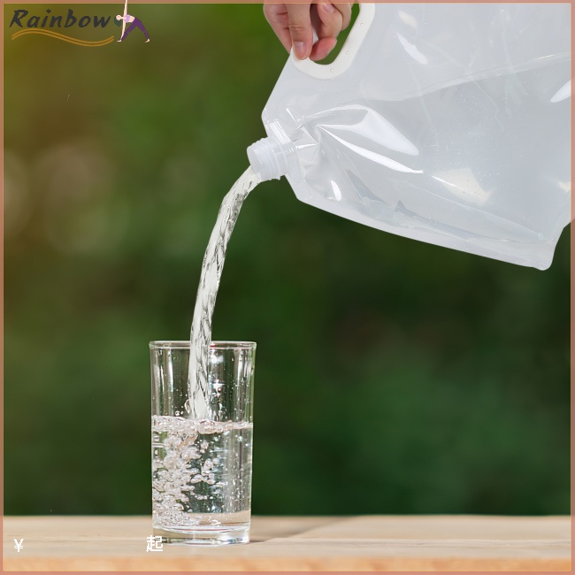 Bộ 2 Túi Đựng Nước Khẩn Cấp Có Thể Gấp Gọn Và Tái Sử Dụng Kèm Tay Cầm Cho Hoạt Động Ngoài Trời