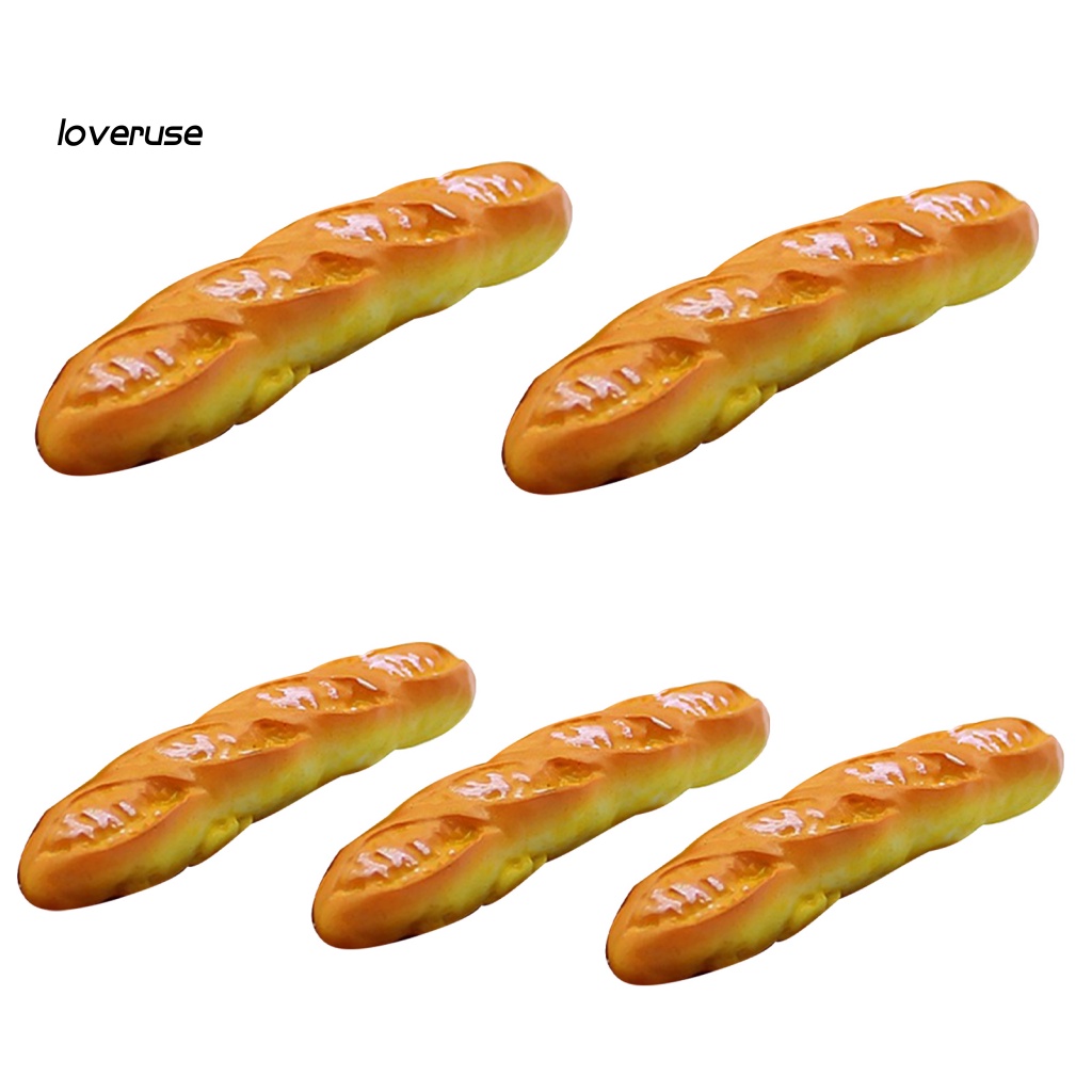 5 Mô Hình Bánh Mì Bằng Nhựa Resin Trang Trí Nhà Búp Bê / Tiểu Cảnh