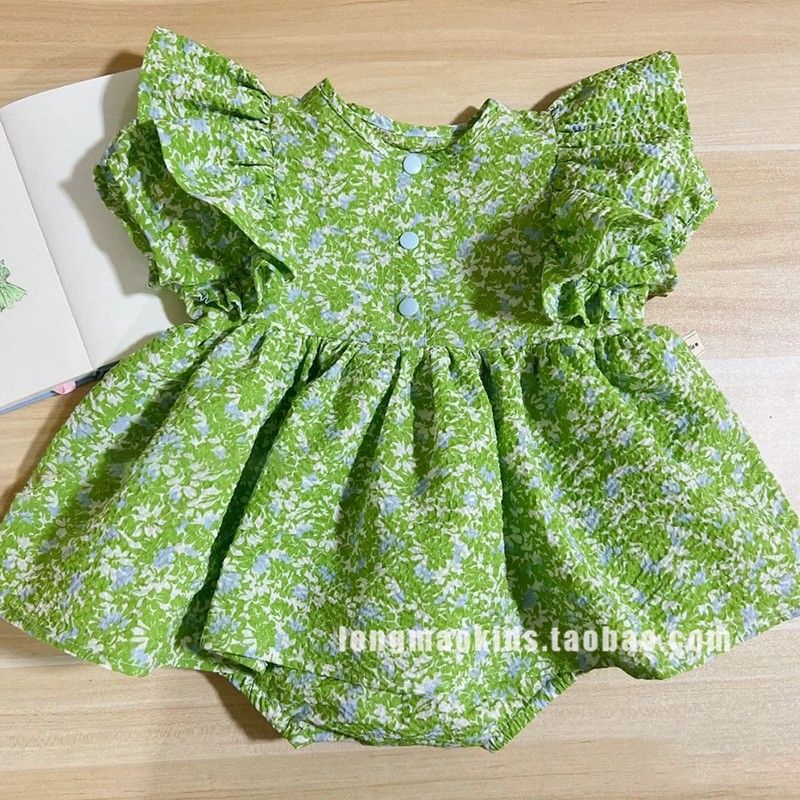 Đầm Hoa Mỏng Mùa Hè Phong Cách Hàn Quốc Chất Lượng Cao Cho Bé Gái