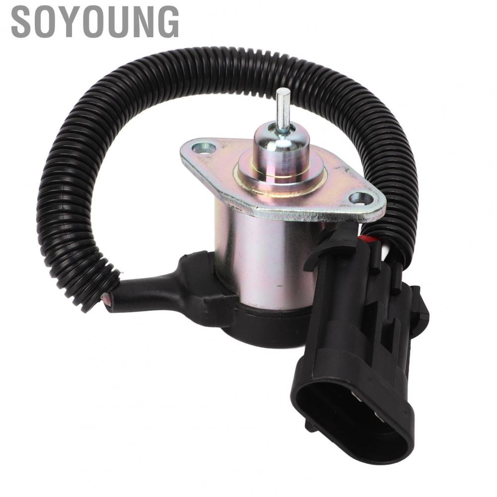 Soyoung Fuel Shut Off Solenoid  Anti Aging Heavy Duty High Sensitivity 1G577 60010 for Skid Steer