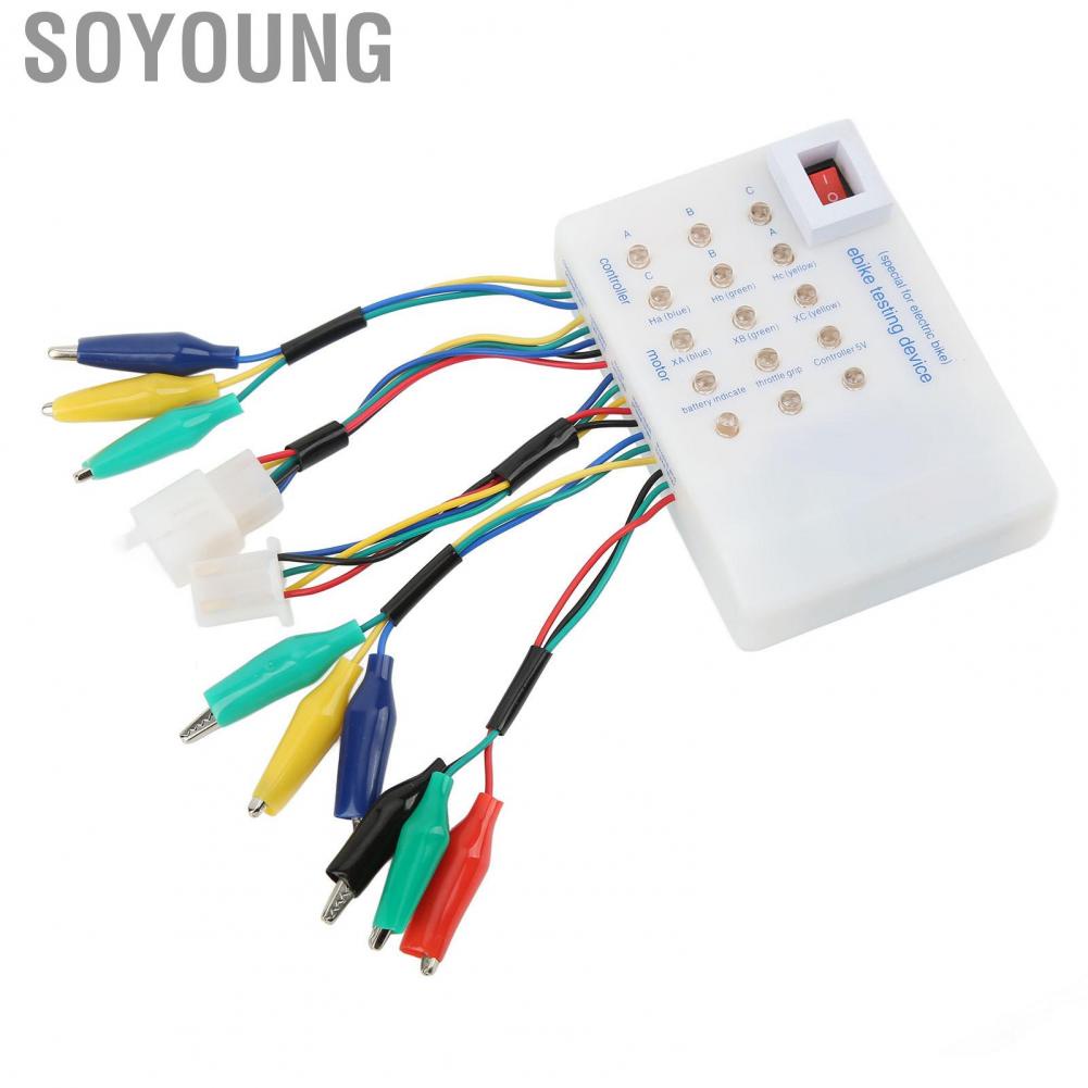 Soyoung Scooter Brushless  Controller Tester  Compact Size Brushless  Controller Tester Angle Discrimination Lightweight Phase Sequence ABC  for Electric Bike