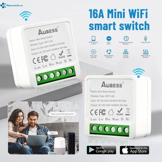 Công tắc mini thông minh tuya 16a wifi hỗ trợ điều khiển thông minh cho alexa google home