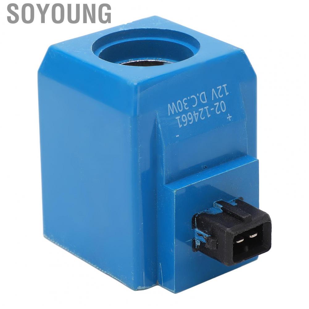 Soyoung 02‑124661   Aging Durable Solenoid Coil Round Pin Solenoid Coil  for Excavator