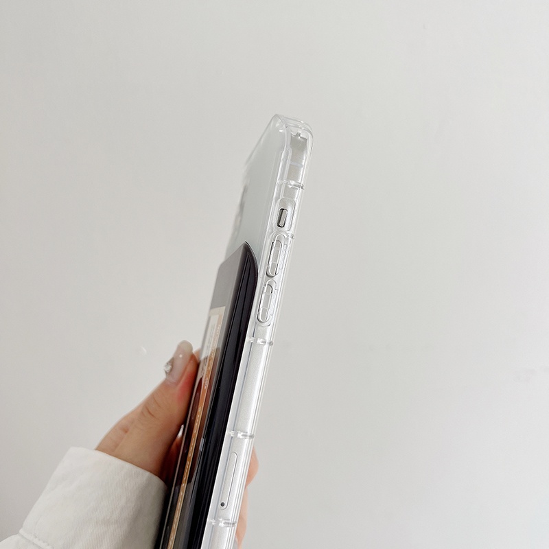 Ốp Điện Thoại Hình Cuộn Băng CD Tích Hợp Gương Và Trượt Bảo Vệ Cho iPhone 14 Pro Max 13 12 11