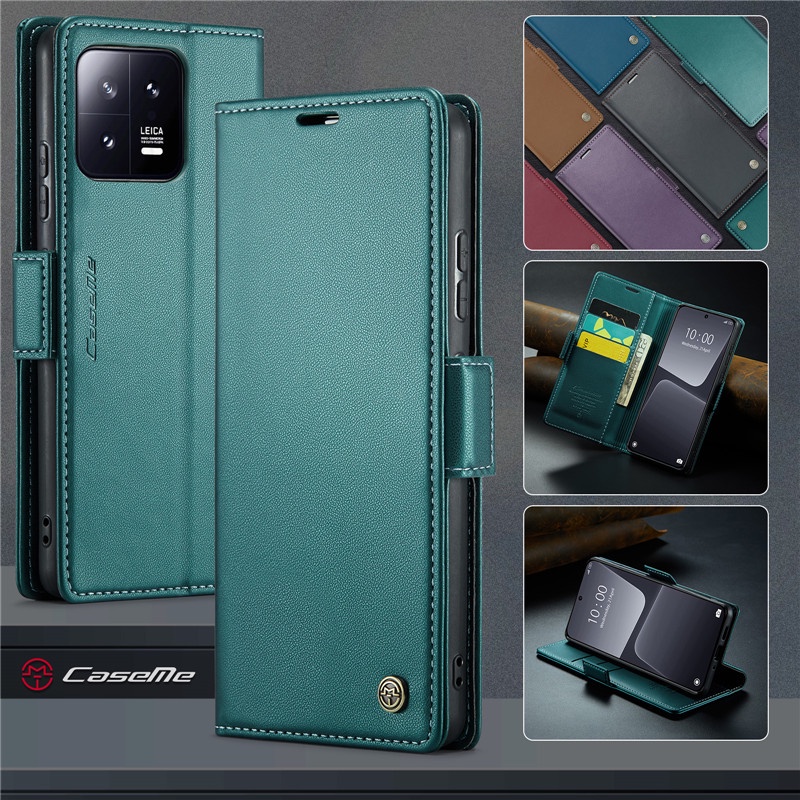 Bao Da Điện Thoại Dạng Ví Sang Trọng Dành Cho Xiaomi 13 Pro Lite 12 12t 11t Poco X5 Pro 12s 12x Ốp