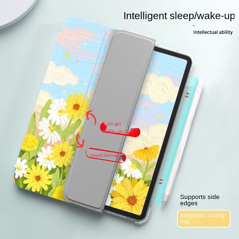 Ốp Máy Tính Bảng Mềm Họa Tiết Hoa Cho iPad GEN7 / 8 / 9 10.2 "GEN10 10.9" Pro11 "Pro12.9" 2022 Air4 Air5 Air3 mini6