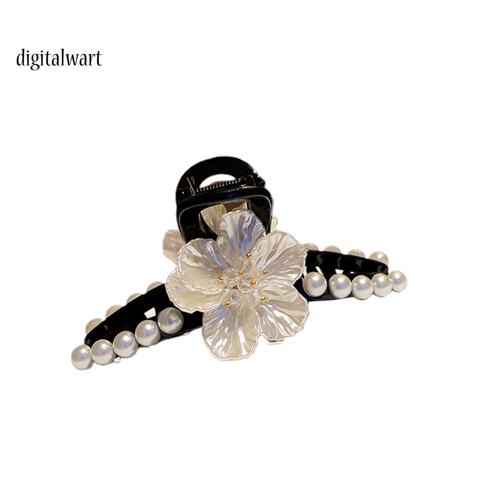 Kỹ Thuật Số| Kẹp Tóc Càng Cua Lớn Đính Ngọc Trai Giả Xinh Xắn Cho Nữ