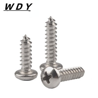  Vít đầu tròn M3 / M4 / M5, vít gỗ, vít nội thất, vít tự khai thác bằng thép không gỉ 304