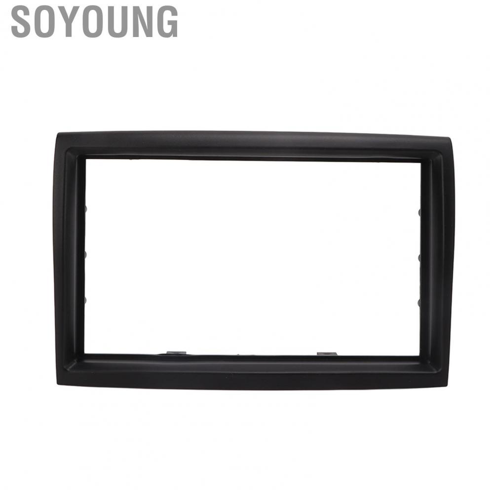 Soyoung Fascia Frame 2 Din High Accuracy ABS Plastic Abrasion Resistant Stereo for Auto