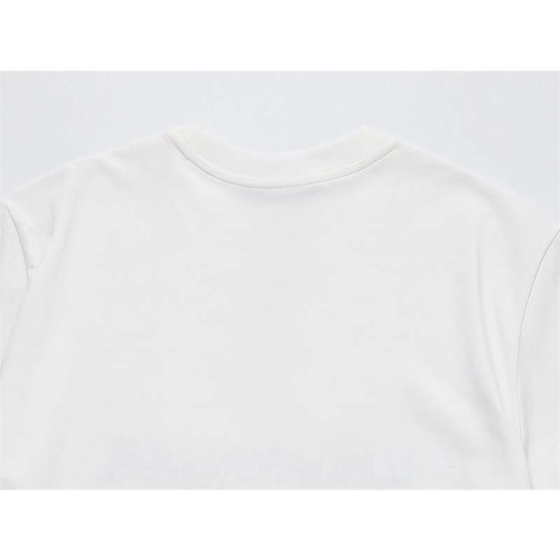 Gu88cc &amp; - Áo Thun Tay Ngắn Hai Lớp Màu Sắc Hình Thỏ Nhỏ Nhắn In Chữ Và Thỏ Nhỏ Nhắn Unisex Giới Hạn