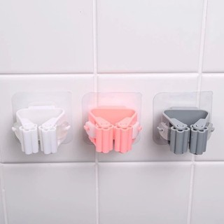 Wall Mounted Mop Holder Home Mop Broom Storage Rack Organizer Storage Shelf