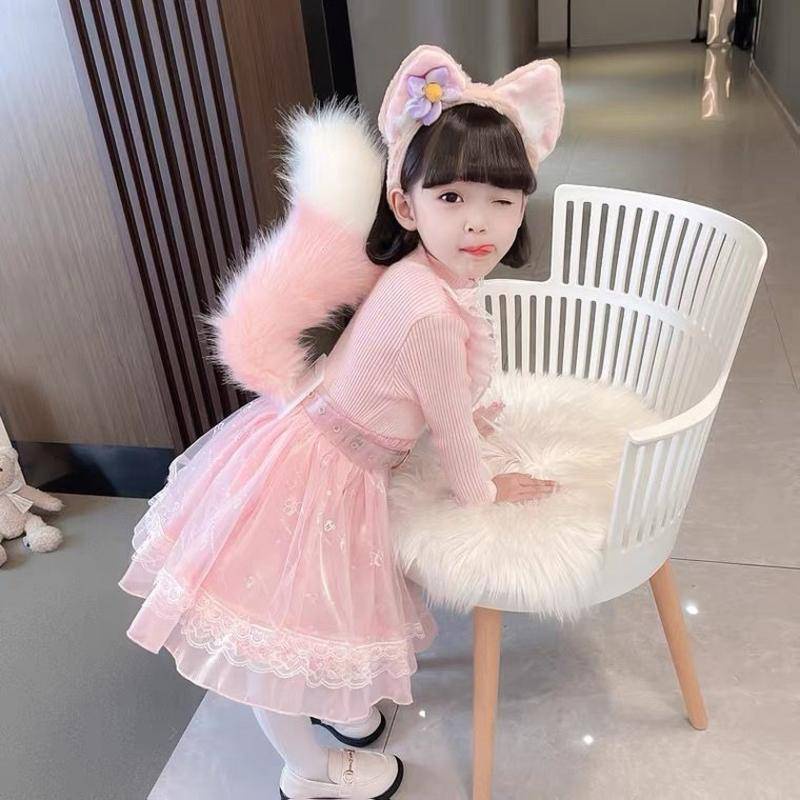 LinaBell Head Hoop Set LinaBell Tail Fox Tai cáo Tai thú Tai thú Tay làm Kawasaki Fox cos Tai đuôi