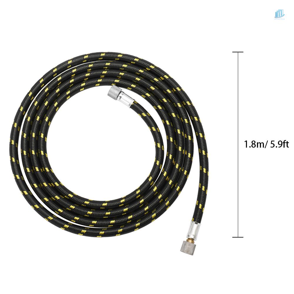 Bộ Phụ Kiện Phun Khí Bằng Nylon Bện 1.8m / 5.9ft (Với Kích Thước 1 / 8 &quot;) Và Hai Đầu Tách Nước 1 / 8&quot;