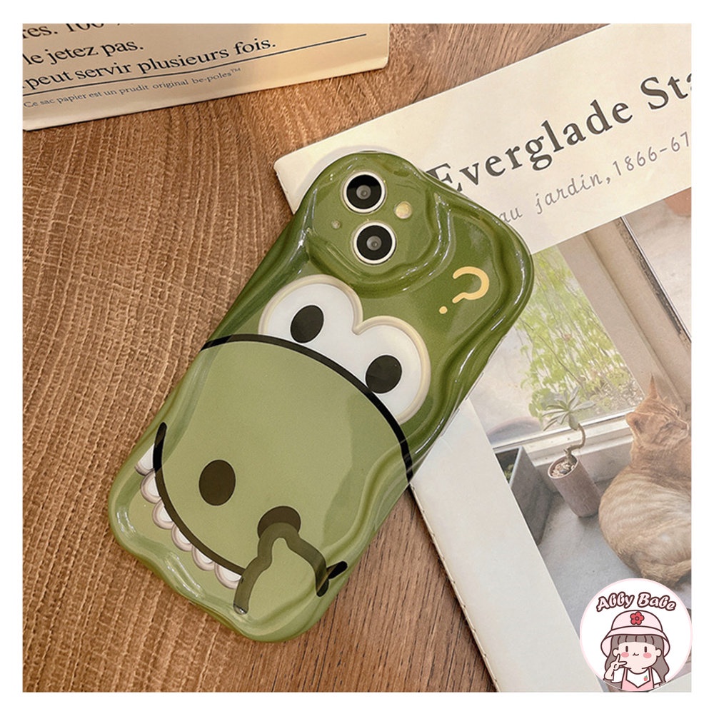 Ốp Điện Thoại TPU Mềm Bóng Chống Sốc Màu Xanh Matcha Hình Cá Sấu Cho IPhone 14 Pro Max 11 12 11 Pro Max X XS 7Plus