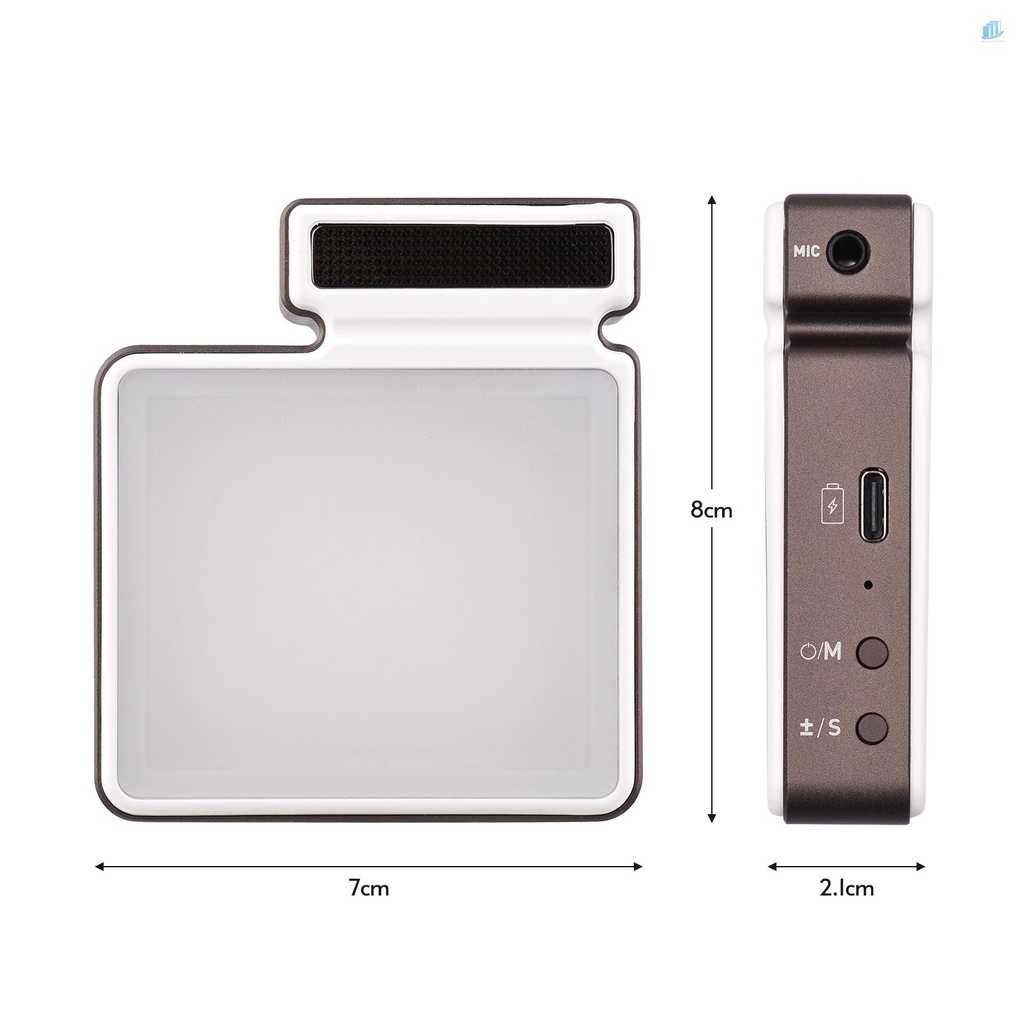 Micro Điện Thoại Thông Minhwatchinone 2 Trong 1 Có Đèn LED Và Cáp Âm Thanh 3200K-5600K Với Lỗ Cắm 1 / 4 3.5mm TRS to TRRS Cho Sma