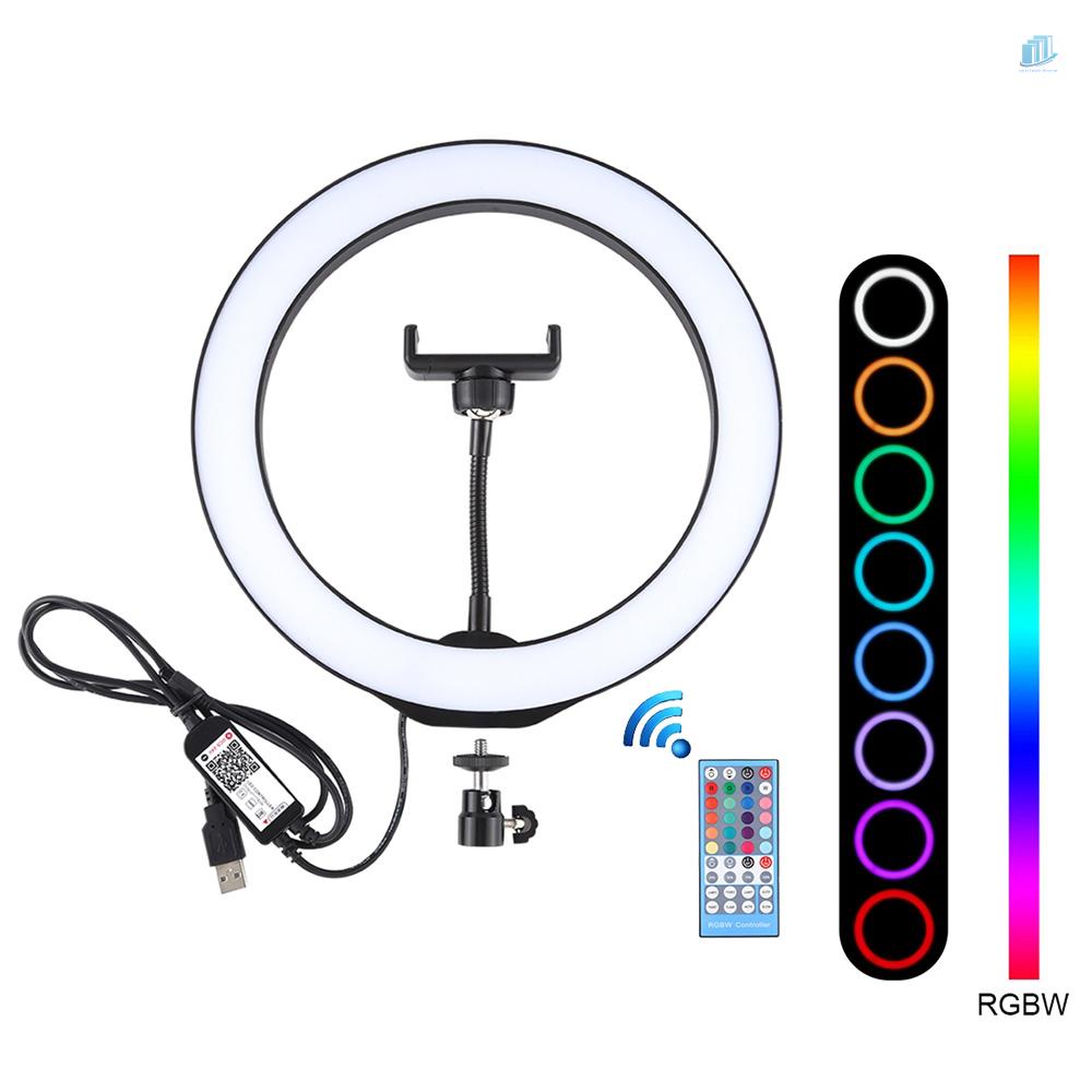 Đèn Led PULUZ 10.2 &quot;RGBW Hỗ Trợ Chụp Ảnh Cho Điện Thoại Di Động Và Điều Khiển Từ Xa