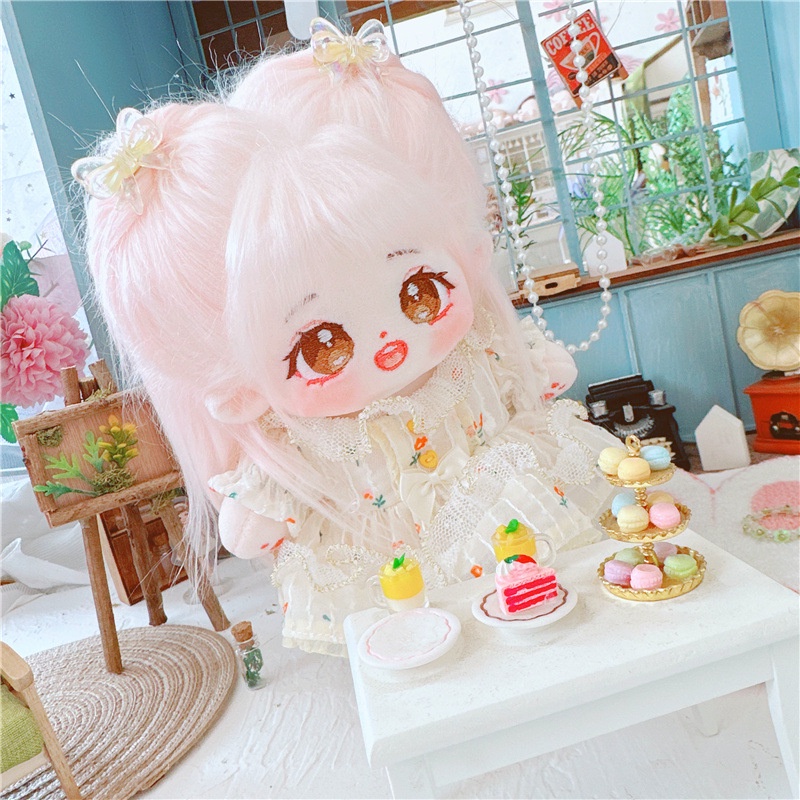 Búp Bê Em Bé Mặc Váy Cotton 20cm Thiết Kế Dễ Thương