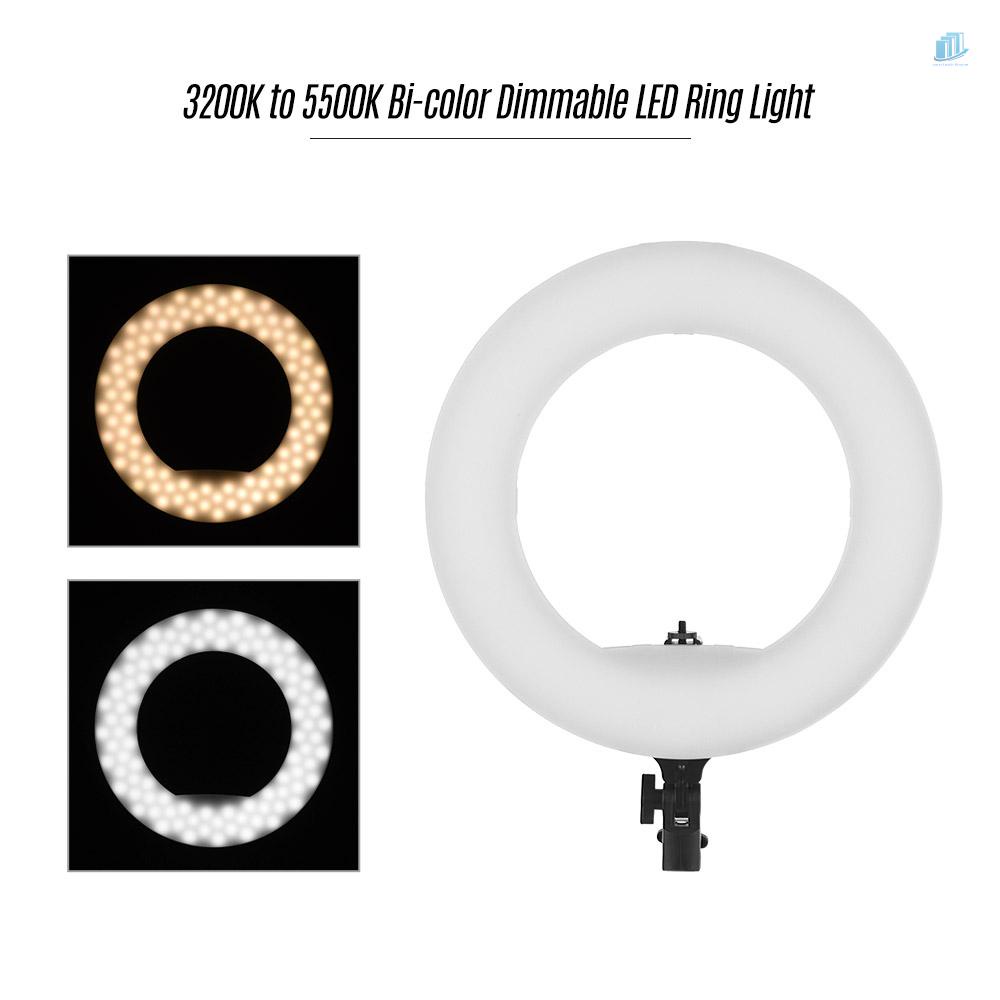Vòng Đèn LED 192 Bóng 3200K Sang 5500K 38W Màu Đen Chịu Nhiệt Cao Hỗ Trợ Quay Video / Chụp Ảnh / Trang Điểm Điện Thoại