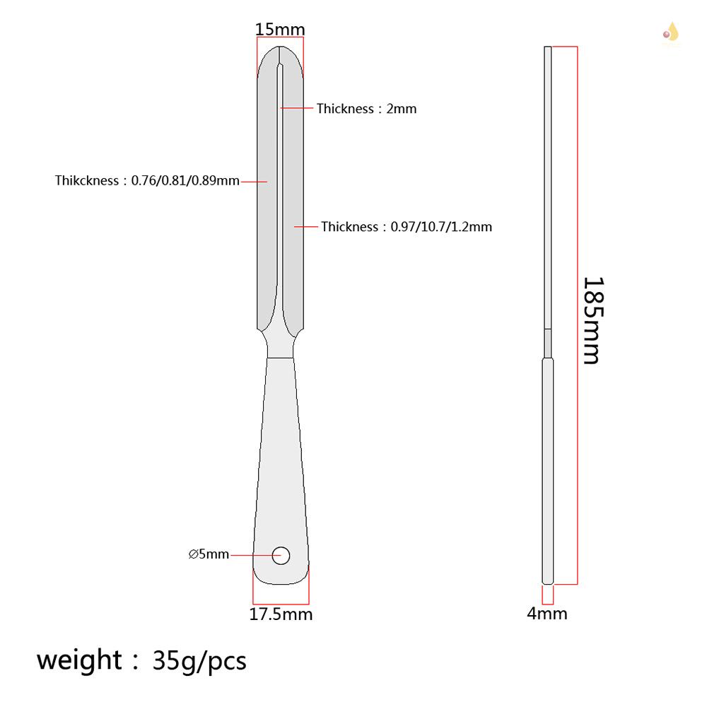 Set 3 Dây Xích Bằng Thép 18.5 * 1.5cm Chuyên Dụng Cho Đàn Guitar Bass Mandolin Banjo Ukulele