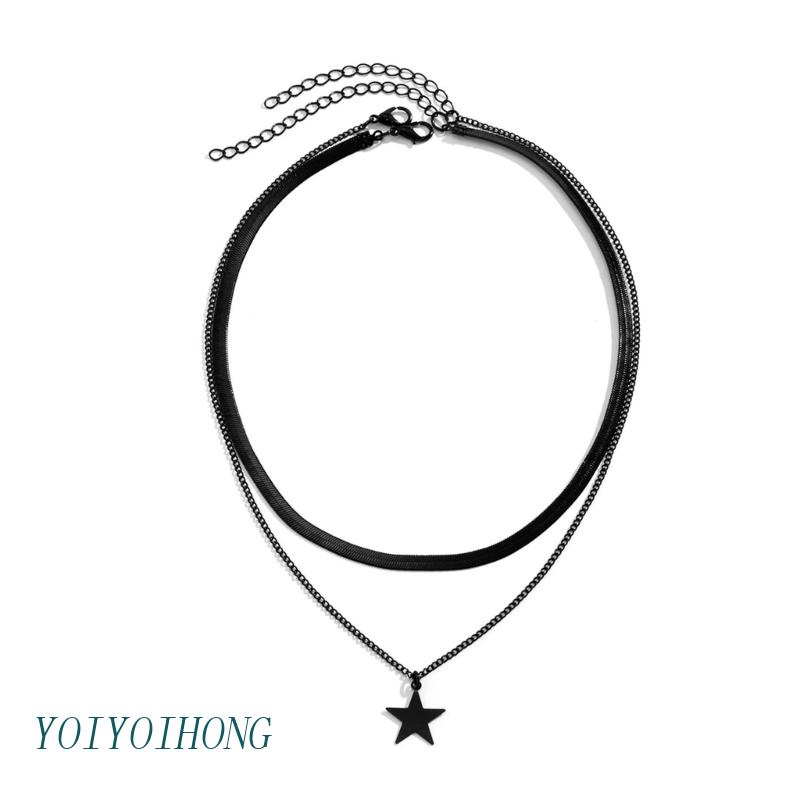 Set 2 Vòng Cổ Choker Hình Ngôi Sao Năm Cánh