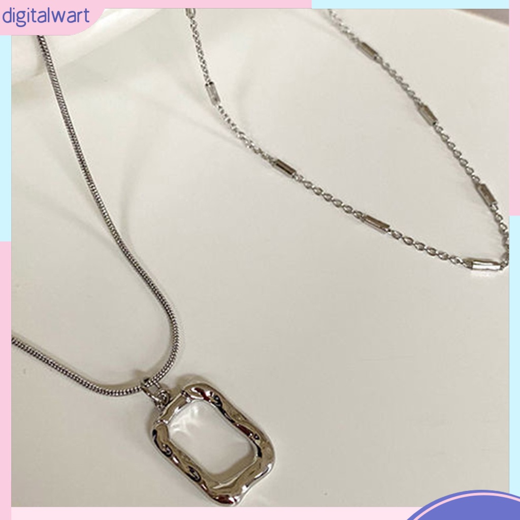 [IGT] Vòng cổ Bằng Thép Không Gỉ Khối Lượng Nhẹ Trang Trí Thanh Lịch Màu Sắc Đơn Giản Dành Cho Nữ