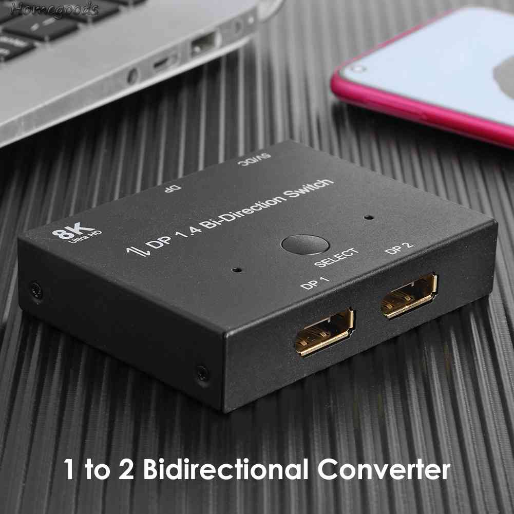 Bộ Chia Cổng DP1.4 8K 2023 1x2 / 2x1 Chất Lượng Cao