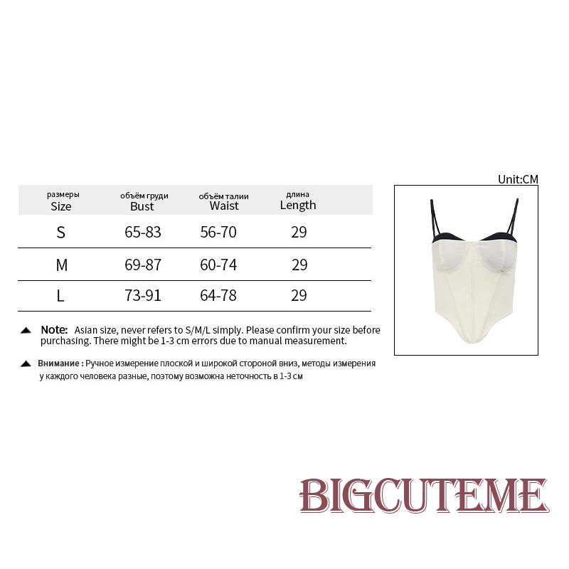 Áo Croptop Sát Nách Màu Sắc Tương Phản Thời Trang Mùa Hè Cho Nữ