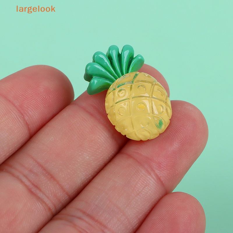 [Biglook] Set 20 Miếng Dán Resin Hình Trái Dứa Dễ Thương Dùng Làm Bông Tai / Điện Thoại DIY