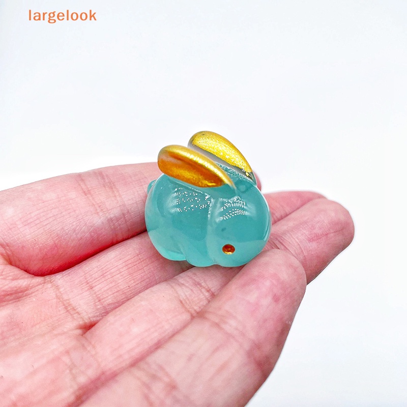 1 Thỏ Nhựa Phát Quang Trang Trí Vườn Nhà Búp Bê