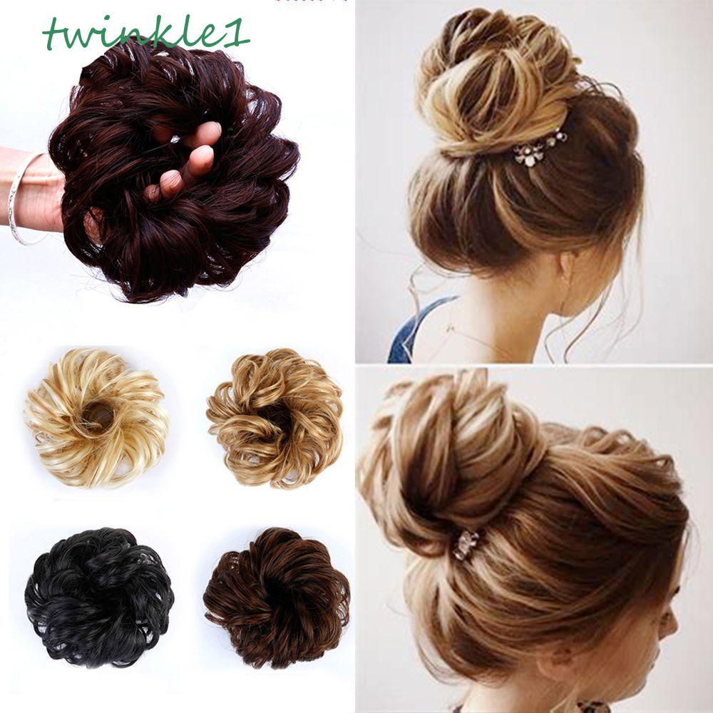 Ốp Buộc Tóc Xoăn Đuôi Ngựa Co Giãn Thời Trang Dành Cho Nữ