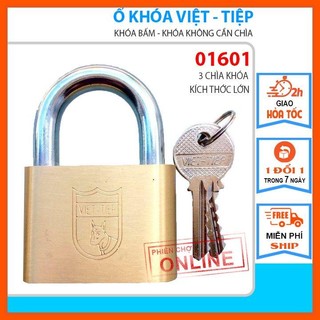 Ổ Khóa Đồng Bấm Việt Tiệp  6cm - 01601