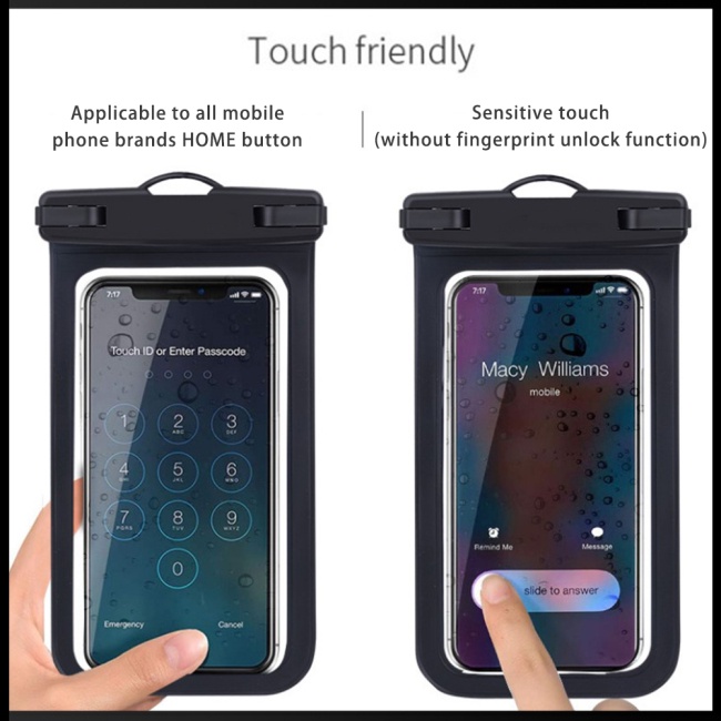 Túi Đựng Điện Thoại Chống Thấm Nước Kèm Dây Đeo Có Thể Tháo Rời Tiện Dụng Mang Theo Bơi Lội / Du Lịch