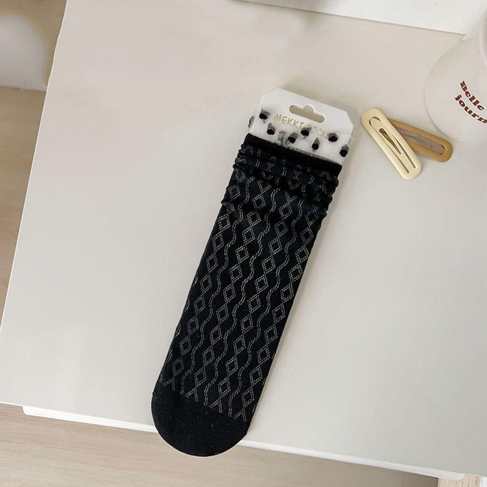 Vớ Lưới Mỏng Co Giãn Màu Trơn Thoải Mái Thời Trang Cho Nữ