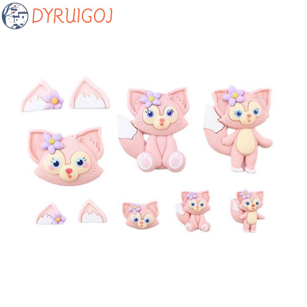 Phụ Kiện Kẹp Tóc / Trang Sức Hình Tai Mèo Bằng Nhựa Resin Diy