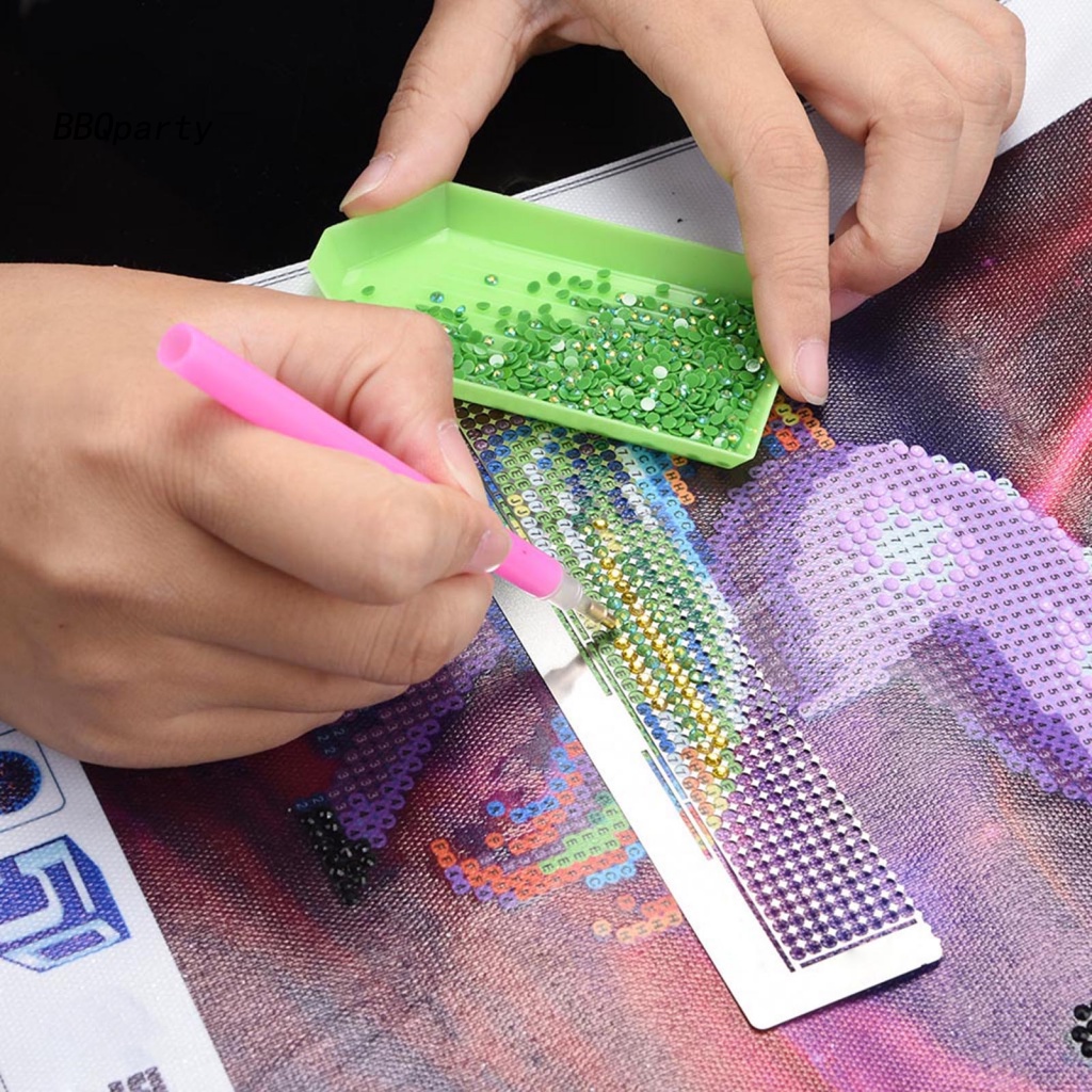 Thước Inox 216 Ngăn 11.5x3cm Hỗ Trợ Vẽ Tranh Đính Đá